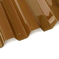 Поликарбонат Kinplast, профилированный, 1.3 x 1050 x 6000мм, коричневый цены в Воронеже