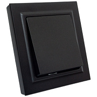 Выключатель скрытой проводки ИЭК Brite, 1-клавишный, черный цены в Воронеже