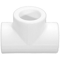 Тройник полипропиленовый Valfex 20, белый цены в Воронеже