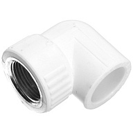 Угольник полипропиленовый Valfex, комбинированный, 32 х 1" г, белый цены в Воронеже