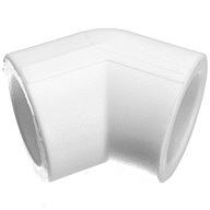 Угольник полипропиленовый 45° Valfex 25, белый цены в Воронеже