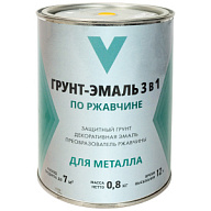 Грунт-эмаль "V" по ржавчине 3в1, желтая, 0,8кг цены в Воронеже