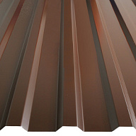 Профнастил МП-20R, 1150 х 3000 х 0.45мм, RAL 8017 шоколад цены в Воронеже