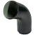 Колено сливное водосточное d-90, RAL 7024 серый графит