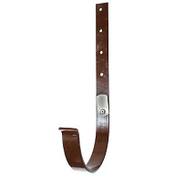 Держатель желоба водосточного d-125, 310мм, RAL 8017 коричневый цены в Воронеже