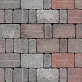 Плитка тротуарная прессованная "Рустика" 3 формы, бурый антрацит, 60мм,  (12,90м2/уп) фото №2