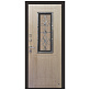 Дверь металлическая Венеция Серебро, белый ясень 860х2050х75мм, левая фото №1