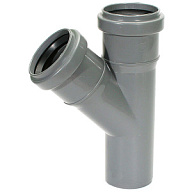 Тройник для внутренней канализации d 50х50х50, угол 45° цены в Воронеже