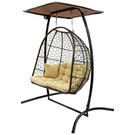 Кресло подвесное Беатрис 7036, двойное, коричневое цены в Воронеже