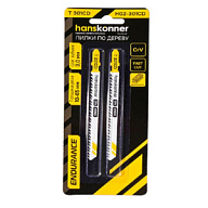 Пилки для электролобзиков Пилки для электролобзика Hanskonner, по дереву, 2шт Пилки для электролобзика Hanskonner, по дереву, 2шт цены в Воронеже