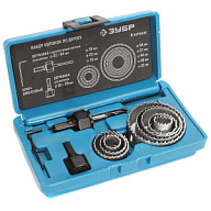 Коронки по дереву Зубр Эксперт, d 19-64мм, набор 11 предметов цены в Воронеже