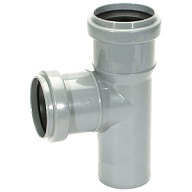 Тройник для внутренней канализации d 50х50х50мм, угол 90° цены в Воронеже