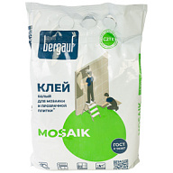 Клей для мозаики и прозрачной плитки MOSAIK Bergauf (С2ТЕ), белый, 5 кг цены в Воронеже