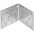 Уголок крепежный, равносторонний, 60 х 60 х 60мм