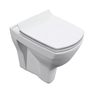 Унитаз подвесной Carina Cersanit, безободковый, с плавным закрыванием цены в Воронеже