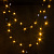 Гирлянда Нить, мерцание, 50м, толстый черный провод, теплый свет, уличная