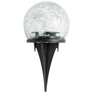 Светильник садовый на солнечной батарее, LE GSL1, шар кракелюр цены в Воронеже