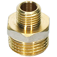 Ниппель переходной, никелированный, 1/4" х 1/2" цены в Воронеже