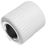 Муфта полипропиленовая Valfex, комбинированная, 25 х 1/2" г, белый цены в Воронеже