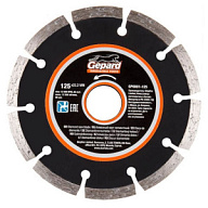 Диск отрезной Gepard, алмазный, сегментный, 125х22.2мм, мокрый и сухой рез цены в Воронеже