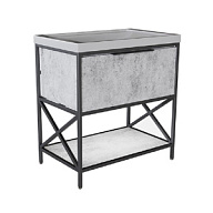 Тумба напольная Бруклин 80 с умывальником Фест 80, бетон цены в Воронеже