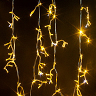 Гирлянда Бахрома, 25м, толстый прозрач. провод, теплый свет, уличная цены в Воронеже