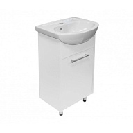 Тумба напольная АлАн 45 с умывальником Уют-45, белая цены в Воронеже