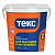 Краска водно-дисперсионная Текс, для фасадов и интерьеров, универсальная, база А, матовая, белая, 0.8л