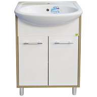 Тумба Шимо 50 с умывальником Уют 50, белая/шимо цены в Воронеже