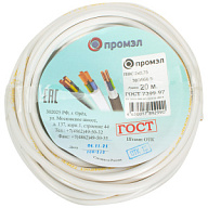 Провод ПВС 2х0.75мм, круглый, 20м цены в Воронеже