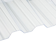 Поликарбонат Kinplast, профилированный, 0.8 x 1050 x 2000мм, бесцветный цены в Воронеже