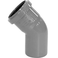 Отвод канализационный d 32мм, угол 45° цены в Воронеже