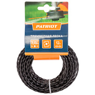 Леска для триммера Patriot 300-12-5, 3.0 мм х 12м, крученый квадрат цены в Воронеже