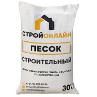 Песок строительный, 30кг цены в Воронеже