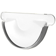 Заглушка желоба водосточного d-125,  RAL 9003 белый цены в Воронеже