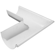 Угол желоба водосточного d-125, наружный, RAL 9003 белый цены в Воронеже