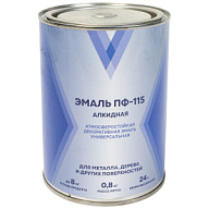Эмаль "V" ПФ-115, алкидная, серая, 0.8кг цены в Воронеже