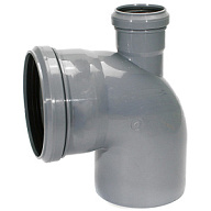 Отвод канализационный d 110х50, угол 90°, верхний выход цены в Воронеже
