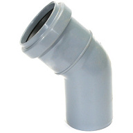 Отвод для внутренней канализации d 50мм, угол 45° цены в Воронеже