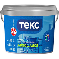 Краска водно-дисперсионная Текс Профи, для стен и потолка, моющая, база A, матовая, белая, 1.8л. цены в Воронеже