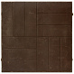 Плитка полимерпесчаная Кирпичи, 500х500х30мм, темно-коричневая