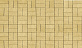 Плитка тротуарная прессованная "Брусчатка" желтая, 60х100х200мм, (12.96м2/648шт/уп) фото №3