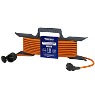 Удлинитель на рамке Tokov Electric, 1-местный, 10м, ПВС 3х0.75мм, IP44, с заземлением цены в Воронеже