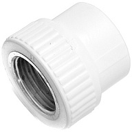 Муфта полипропиленовая Valfex, комбинированная, 32 х 1" г, белый цены в Воронеже
