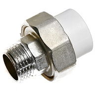 Муфта полипропиленовая Valfex, разъемная "американка", 20 х 1/2" ш, белый цены в Воронеже