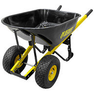 Тачка садово-строительная Denzel, 2-колесная, пневмо, 140л, 250кг цены в Воронеже