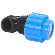 Отвод ПНД, ДУ32 х 1", с наружной резьбой цены в Воронеже