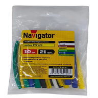Трубка термоусадочная Navigator, для изоляции жил проводов и кабеля, 21шт/упак. цены в Воронеже