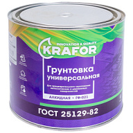 Грунт ГФ-021 Krafor, серый, 1.8кг цены в Воронеже