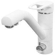 Смеситель для кухни Mixline ML-GS05, с фильтром для питьевой воды, белый цены в Воронеже